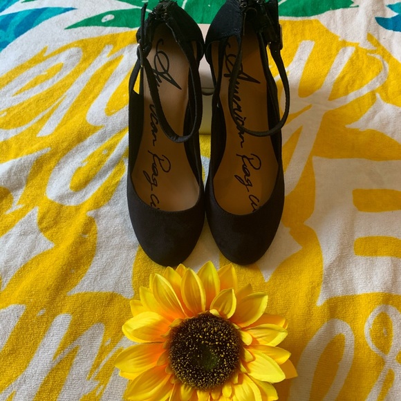 American Rag Cie Navy Miley Chop out Wedges 7.5M - Picture 8 of 8